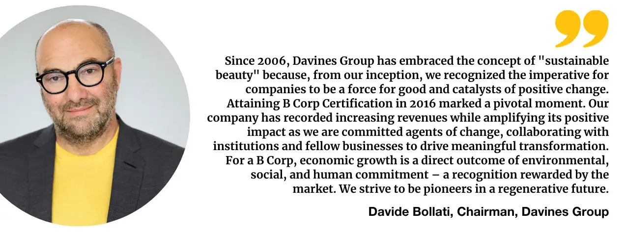 Davines pull quote - Insights report blog post